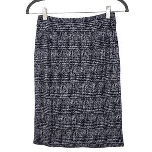 41 Hawthorn Navy and White Pencil Skirt Size Small Petite Navy Straight Skirt
